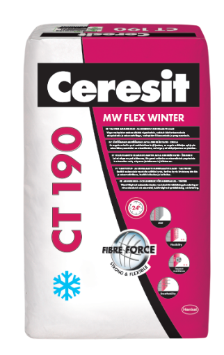 Armeer- ja liimsegu Ceresit CT190 25kg talvine pilt